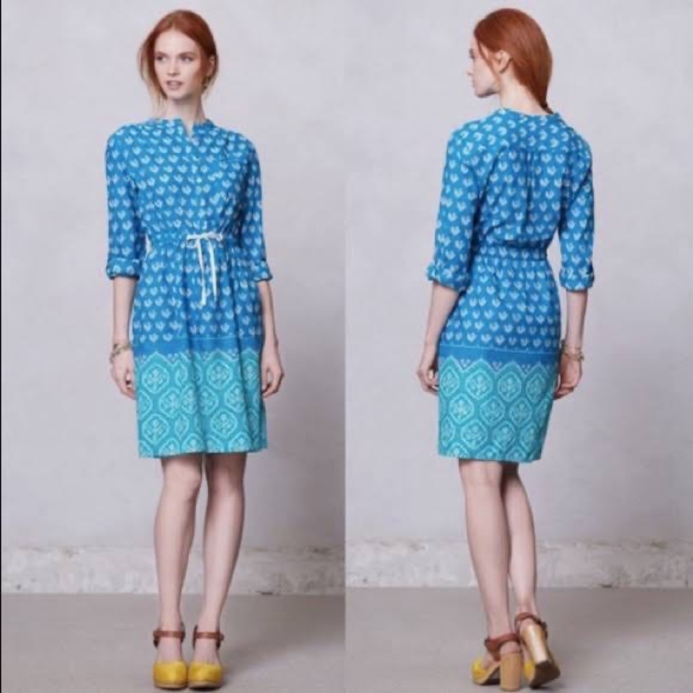 Anthropologie Meadow Rue Anila Drawstring Dress